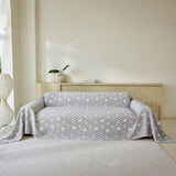 Soft Breathable Sofa Cover Blanket,Botanical Embossed Furniture Protector Throw Cover - Ornate Home