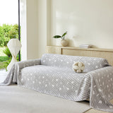 Soft Breathable Sofa Cover Blanket,Botanical Embossed Furniture Protector Throw Cover - Ornate Home