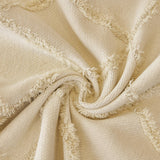 Soft Chenille Sofa Throw Cover, Raised Geometric Texture Furniture Protector Blanket - Ornate Home