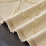 Soft Chenille Sofa Throw Cover, Raised Geometric Texture Furniture Protector Blanket - Ornate Home