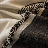 Soft Chenille Tassel Trim Sectional Sofa Protector Couch Covers for Cats Cozy Blanket Sofa Throws - Ornate Home
