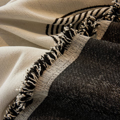 Soft Chenille Tassel Trim Sectional Sofa Protector Couch Covers for Cats Cozy Blanket Sofa Throws - Ornate Home