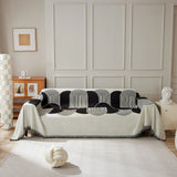 Soft Chenille Tassel Trim Sectional Sofa Protector Couch Covers for Cats Cozy Blanket Sofa Throws - Ornate Home