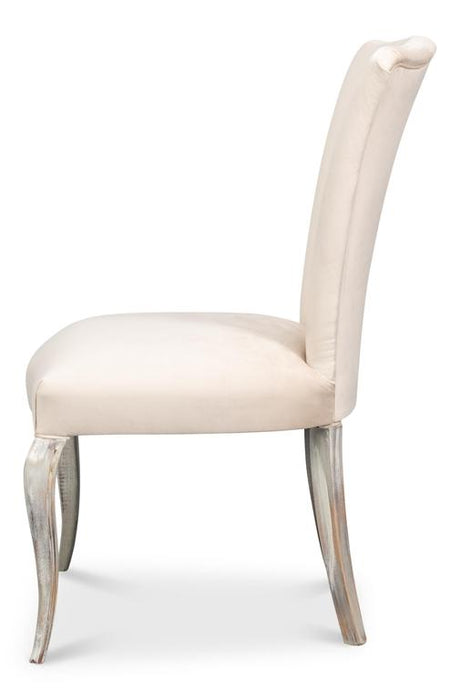Soft Contour Tan/Grey Side Chair (Set of 2) - Ornate Home