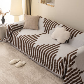 Soft Cozy Chenille Couch Cover Throws for Sofas, Couch Cover Blankets, Corner Sectional Couch Covers - Ornate Home