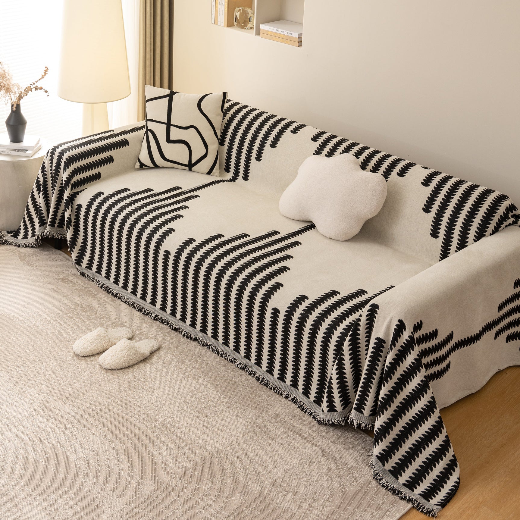 Soft Cozy Chenille Couch Cover Throws for Sofas, Couch Cover Blankets, Corner Sectional Couch Covers - Ornate Home