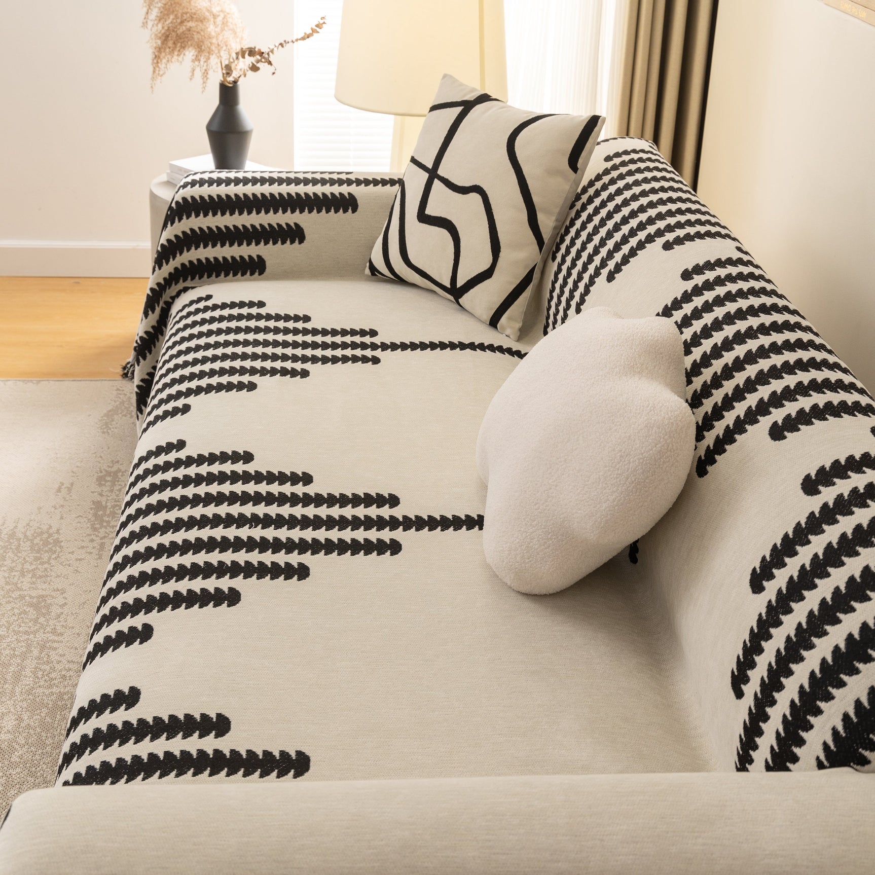 Soft Cozy Chenille Couch Cover Throws for Sofas, Couch Cover Blankets, Corner Sectional Couch Covers - Ornate Home