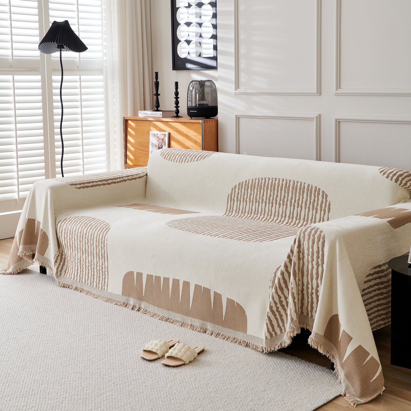Soft Cozy Chenille Sofa Throw Blanket and Sectional Seat Covers, Scratch Resistant Sofa Couch Covers - Ornate Home