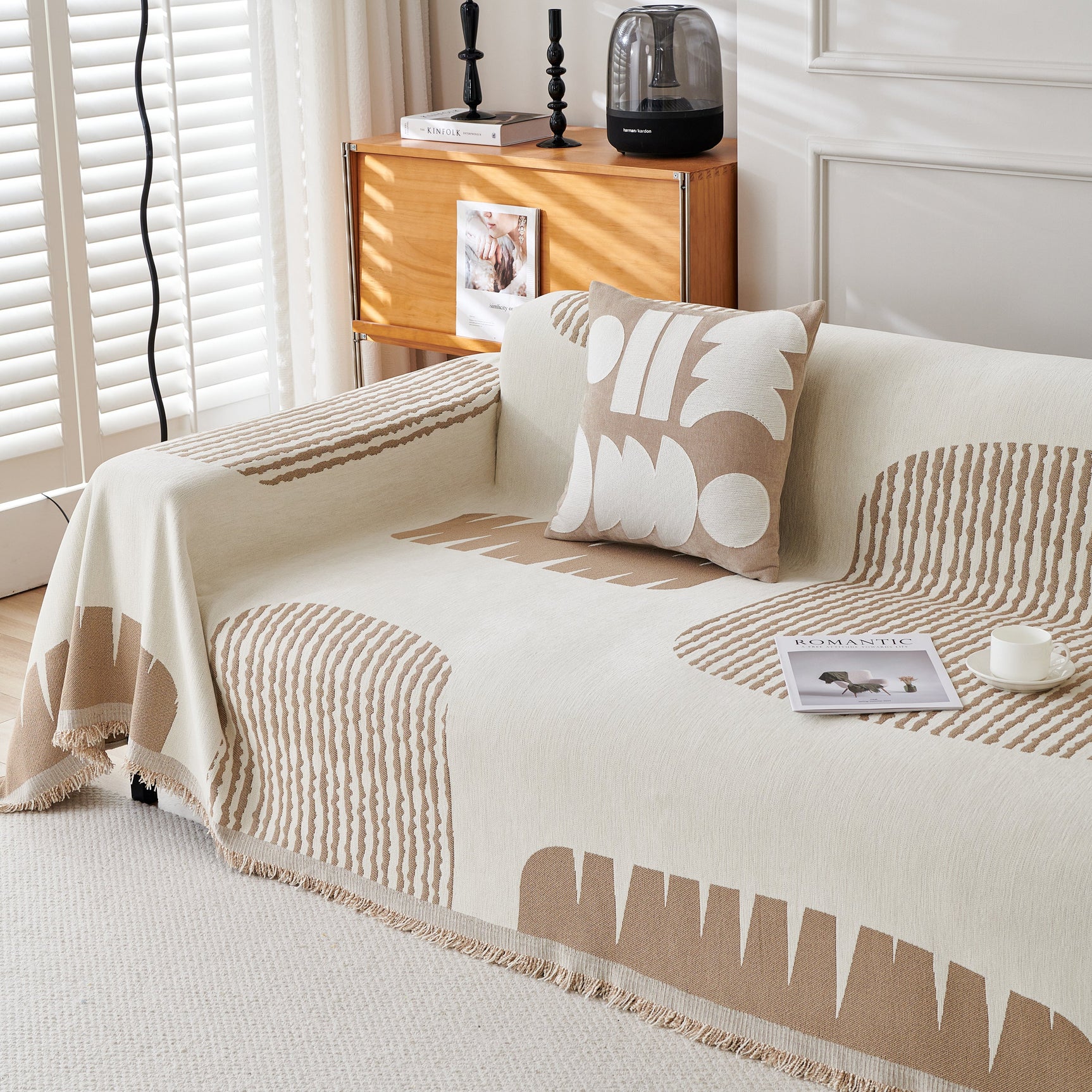 Soft Cozy Chenille Sofa Throw Blanket and Sectional Seat Covers, Scratch Resistant Sofa Couch Covers - Ornate Home