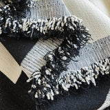 Soft Cozy Chenille Throw Cover for Couch with Tassel Accents, Dustproof Soft Throws for Sofa - Ornate Home