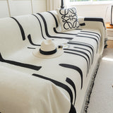 Soft Cozy Chenille Throw Cover for Couch with Tassel Accents, Dustproof Soft Throws for Sofa - Ornate Home