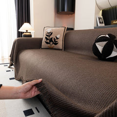 Soft Decorative Throw for Sofa and Loveseat, Textured Sofa Cover Blanket for Couch - Ornate Home