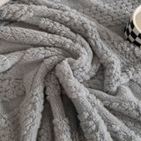 Soft Plush Fleece Throw Blanket for Couch Solid Cute Warm Couch Cover Blanket for Winter - Ornate Home