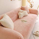 Soft Plush Warm Sofa Cover Stretchable Cozy Velvet Couch Protector for Fall & Winter - Ornate Home