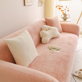 Soft Plush Warm Sofa Cover Stretchable Cozy Velvet Couch Protector for Fall & Winter - Ornate Home