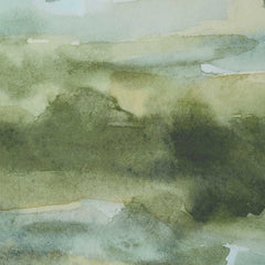 Soft Sage Green/White Abstract Landscape Prints (Set of 2) - Ornate Home
