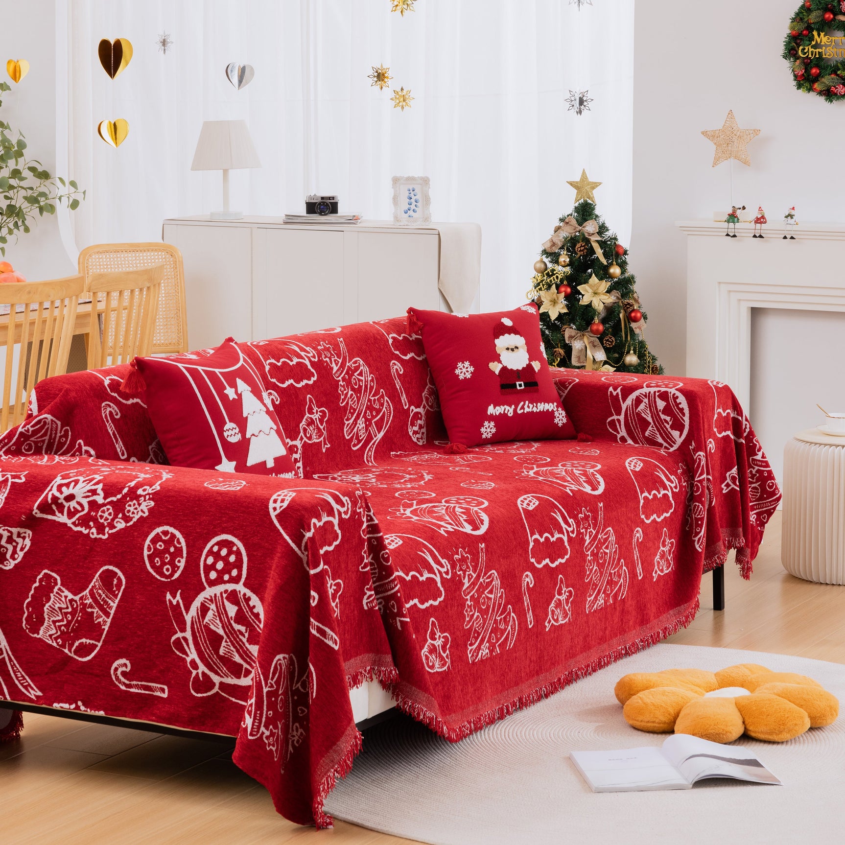 Soft Sofa Cover Chenille Sofa Cover Throw Couch Cover Blanket Throws for Couches - Ornate Home