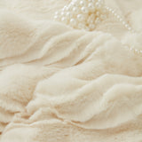 Soft Thick Faux Fur Sofa Cover Stripe Fluffy Fuzzy Non-Slip Washable Couch Covers - Ornate Home