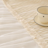 Soft Warm Flannel Couch Cover Throw Blanket with French Flounce, Beautiful Furniture Throws for Sofas - Ornate Home