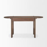 Sohan Dark Brown Elm Wood Oblong Desk - Ornate Home