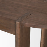 Sohan Dark Brown Elm Wood Oblong Desk - Ornate Home