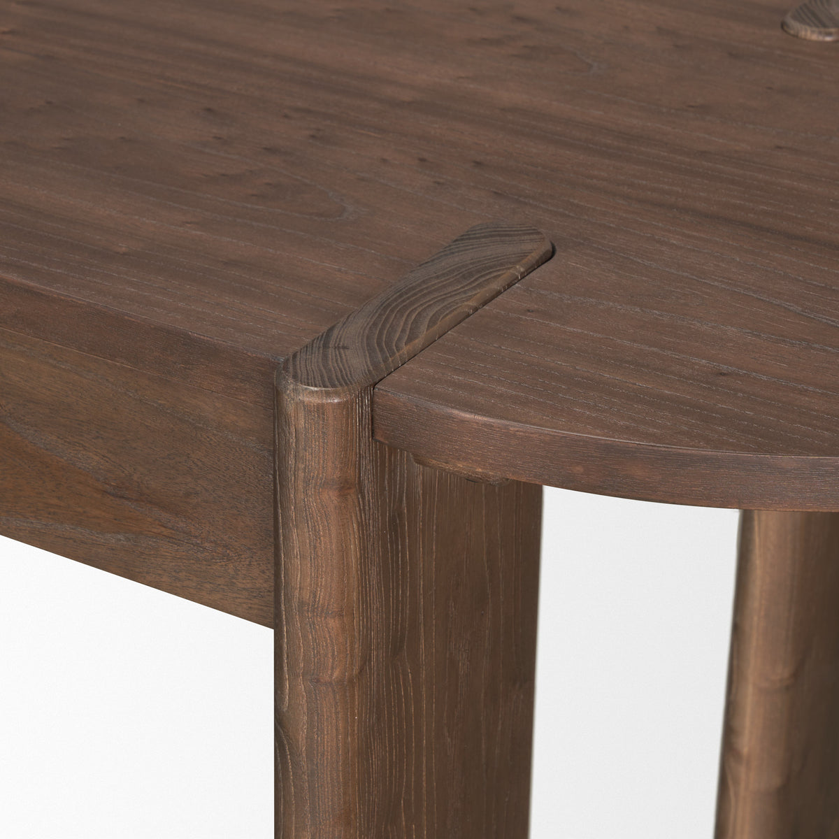 Sohan Dark Brown Elm Wood Oblong Desk - Ornate Home