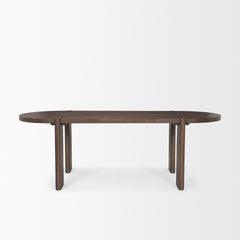 Sohan Dark Brown Oval Dining Table - Ornate Home