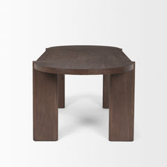 Sohan Dark Brown Oval Dining Table - Ornate Home
