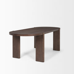 Sohan Dark Brown Oval Dining Table - Ornate Home
