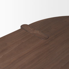 Sohan Dark Brown Oval Dining Table - Ornate Home
