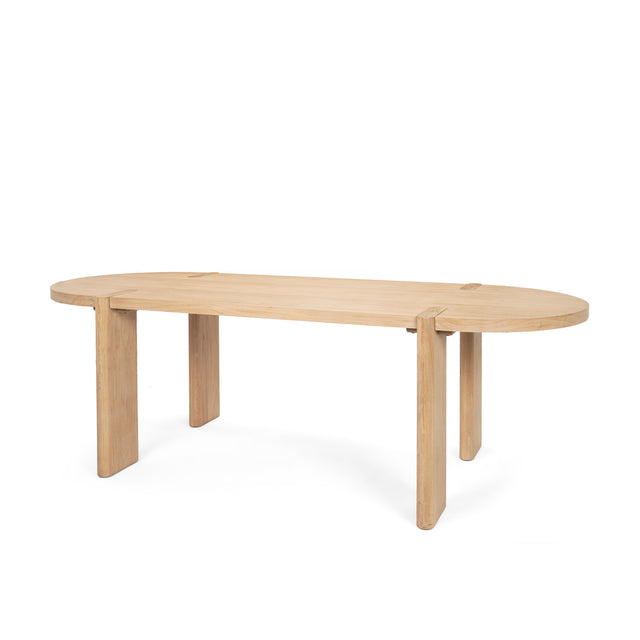Sohan Light Brown Oval Dining Table - Ornate Home