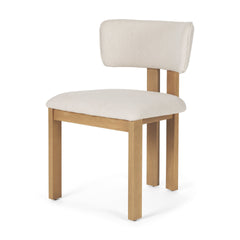 Soho Cream/Light Brown Open Back Dining Side Chair (Set of 2) - Ornate Home