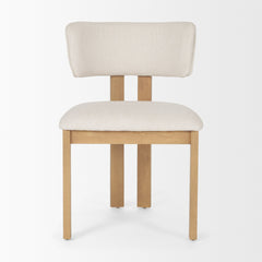Soho Cream/Light Brown Open Back Dining Side Chair (Set of 2) - Ornate Home