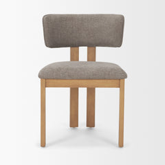 Soho Gray/Brown Open Back Dining Side Chair (Set of 2) - Ornate Home
