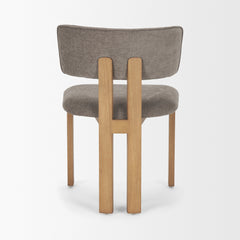 Soho Gray/Brown Open Back Dining Side Chair (Set of 2) - Ornate Home