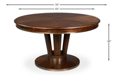 Soho Jupe Brown Medium Dining Table - Ornate Home
