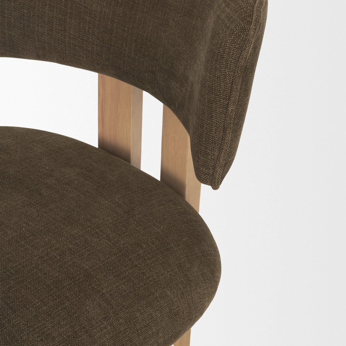 Soho Light Brown Open Back Dining Side Chair (Set of 2) - Ornate Home