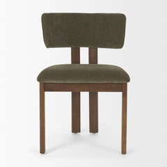 Soho Olive/Brown Open Back Dining Side Chair (Set of 2) - Ornate Home