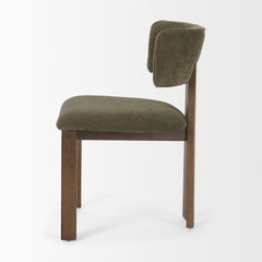 Soho Olive/Brown Open Back Dining Side Chair (Set of 2) - Ornate Home
