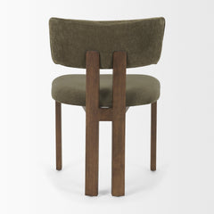 Soho Olive/Brown Open Back Dining Side Chair (Set of 2) - Ornate Home