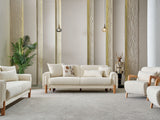 Soho Cream 3-pieces (Sofa & Loveseat & Chair) Living Room Set