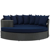 Sojourn Canvas Navy Outdoor Patio Sunbrella Daybed - 76x71" - Ornate Home