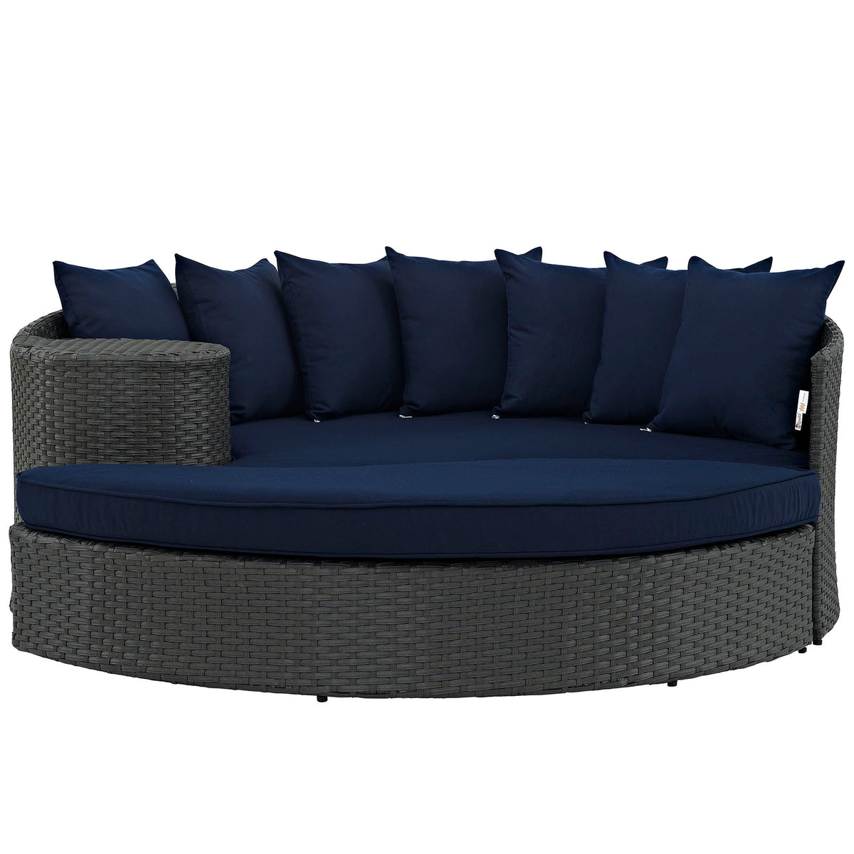 Sojourn Canvas Navy Outdoor Patio Sunbrella Daybed - 76x71" - Ornate Home