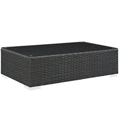Sojourn Chocolate Outdoor Patio Coffee Table - Ornate Home