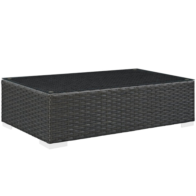 Sojourn Chocolate Outdoor Patio Coffee Table - Ornate Home