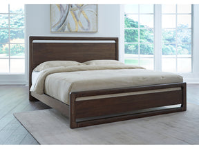 Sol Acacia Wood Full Platform Bed in Brown Spice - Ornate Home