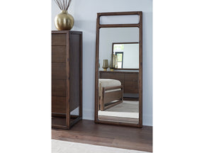 Sol Brown Spce Beveled Glass Floor Mirror - Ornate Home