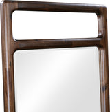 Sol Brown Spce Beveled Glass Floor Mirror - Ornate Home