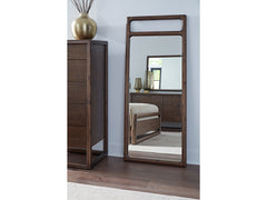 Sol Brown Spice Beveled Glass Floor Mirror - Ornate Home