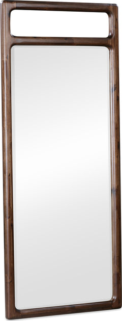 Sol Brown Spice Beveled Glass Floor Mirror - Ornate Home
